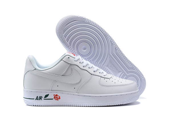 Women's Air Force 1 Low Top White Shoes 091